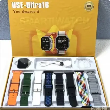 Pametni sat Ultra 16, 8 kaiševa + torbica