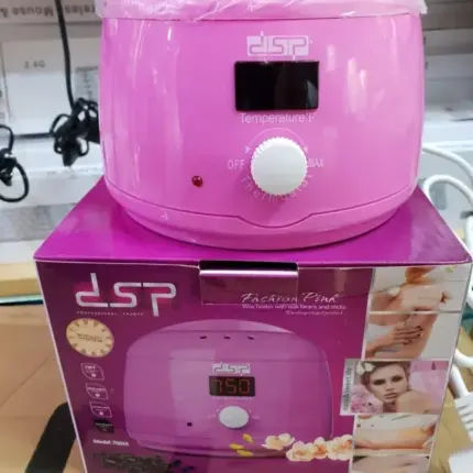 Digitalna topilica za vosak i parafin sa LCD displejem, kapaciteta 500 ml, u rozoj, ljubičastoj i beloj boji.