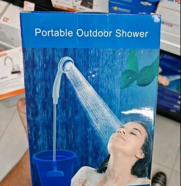 Prenosni tuš na baterije – Kamp tuš sa pumpom USB