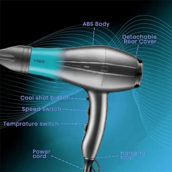 Profesionalni fen za kosu 2200W VGR V-463 | Tih i snažan