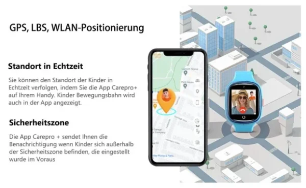 Pametni sat za decu 4G SIM GPS WiFi video poziv