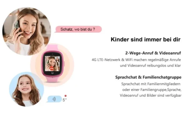 Pametni sat za decu 4G SIM GPS WiFi video poziv