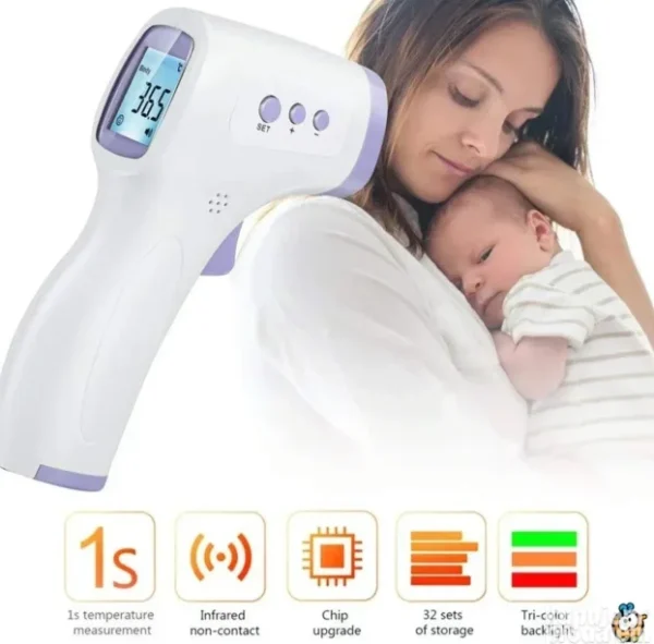 Daljinski Bezkontaktni Toplomer 2u1 – Merenje Temperature Tela i Objekata