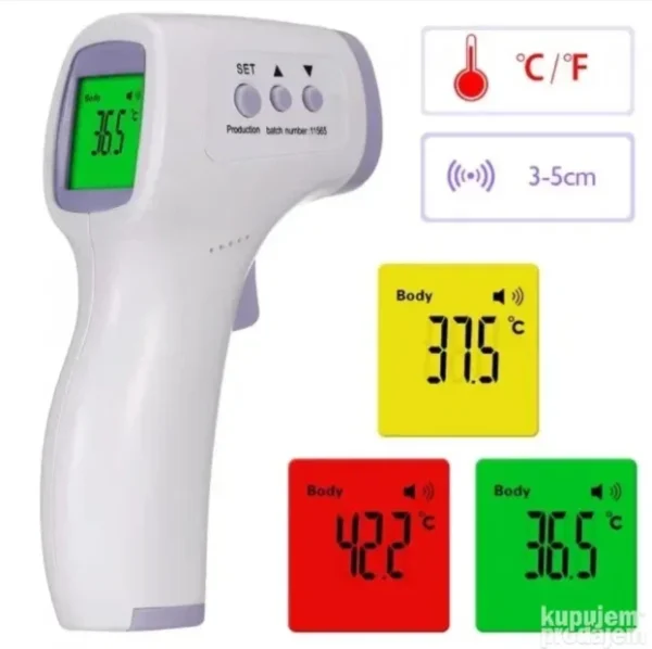 Daljinski Bezkontaktni Toplomer 2u1 – Merenje Temperature Tela i Objekata