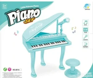 Dečiji Muzički Klavir 37 Tastera, Stolica i Mikrofon