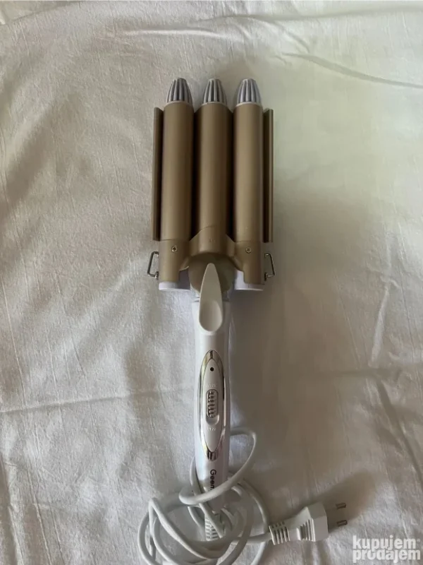 Aparat za Uvijanje Kose Geemy GM 1988 | Profesionalna Trostruka Pegla