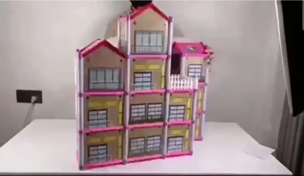 Lux Vila Kuća za Barbie Lutke na 3 Sprata | 12 Soba + Nameštaj