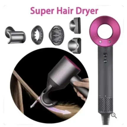 Lux Shop Supersonic Air Fen za Kosu 1600W sa 5 Nastavaka