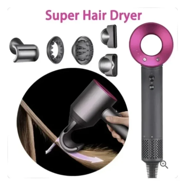 Lux Shop Supersonic Air Fen za Kosu 1600W sa 5 Nastavaka