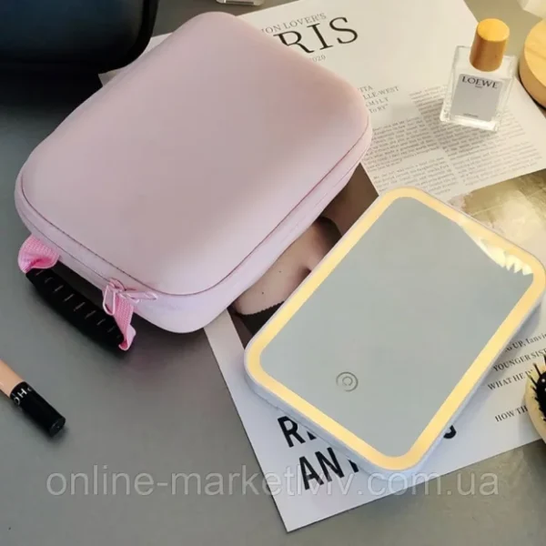 Kozmetički organizator sa LED ogledalom | Lux Shop