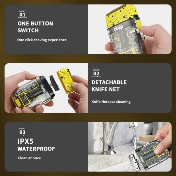 Profesionalna Vodootporna Mašinica za Brijanje VGR Lux Shop