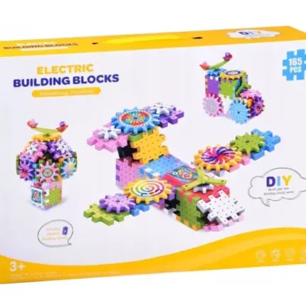 Set za sklapanje sa zupčanicima na baterije 165pcs