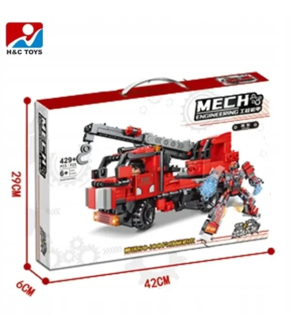 Lego Konstruktor Transformer 2 u 1 | Vatrogasac Robot 429 delova