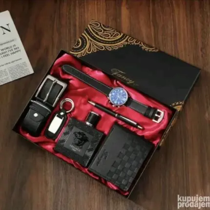 Muški Versace Set 6u1 Replika – Savršen Poklon