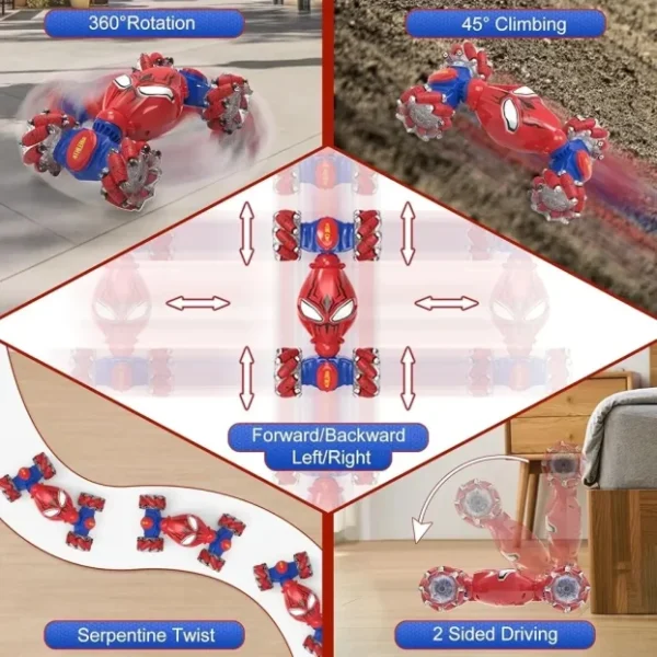 Spajdermen Stunt Twist Auto na Daljinsko Upravljanje 360°