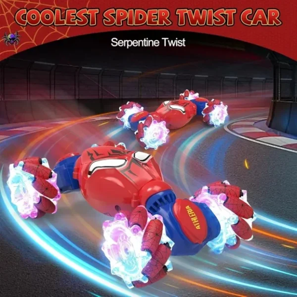 Spajdermen Stunt Twist Auto na Daljinsko Upravljanje 360°