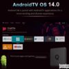 Smart TV Box Android 14 Q1 4/64GB | Dual WiFi 8K Podrška