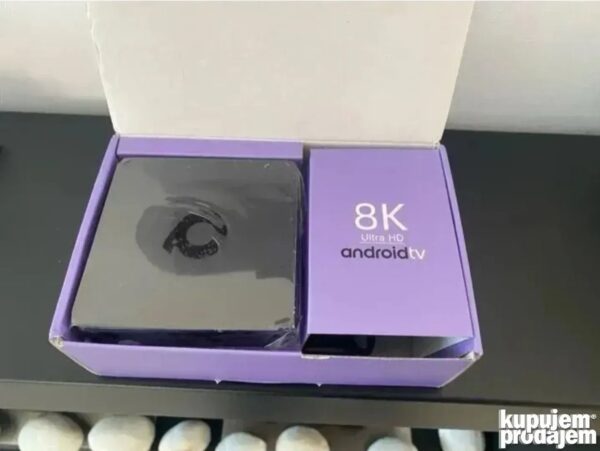 Smart TV Box Android 14 Q1 4/64GB | Dual WiFi 8K Podrška