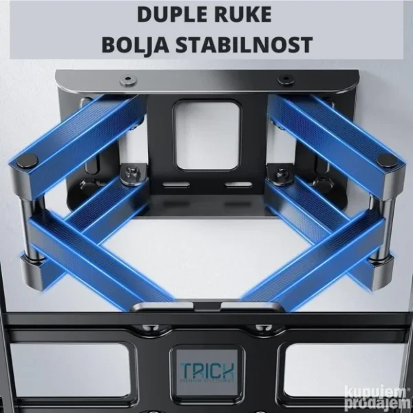 Zglobni TV Nosač 26-65 Inča Duple Ruke | do 50kg