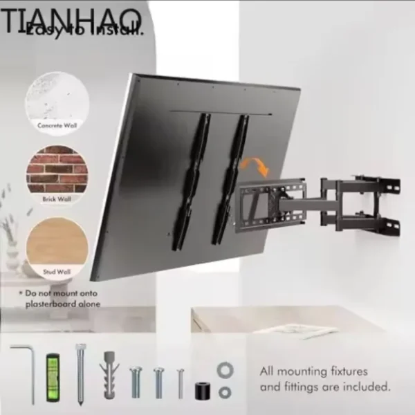 Zglobni TV Nosač 26-65 Inča Duple Ruke | do 50kg