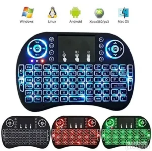 Mini Bežična RGB Tastatura sa Touchpadom, 2.4GHz