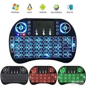 Mini Bežična RGB Tastatura sa Touchpadom, 2.4GHz