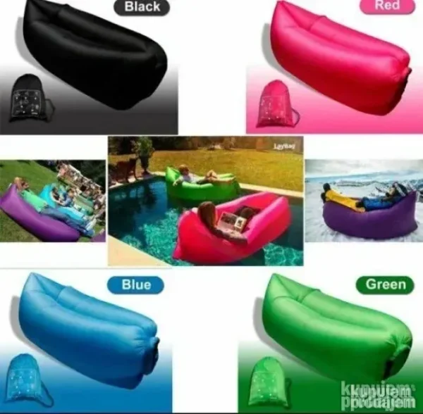 Lazy Bag Sofa na Naduvavanje | Prenosiva Vazdušna Sofa