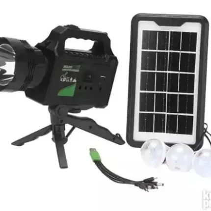 Solarni sistem sa akumulatorom 3 sijalice USB + Velika lampa