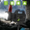 Solarni sistem sa akumulatorom 3 sijalice USB + Velika lampa