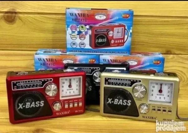 Radio prijemnik Vakiba KSB-741C | Bluetooth USB MP3 Sat Lampa