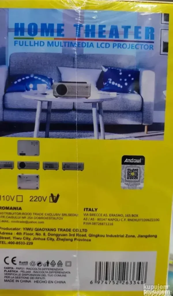 WiFi Bluetooth Mini Projektor 4K