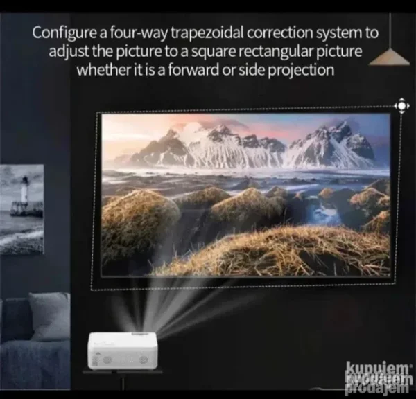 WiFi Bluetooth Mini Projektor 4K