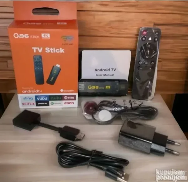 Android Smart TV Box Stick Q96 4K | 16/256GB