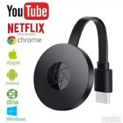 Chromecast Adapter za TV | Bežično Povezivanje Telefona 4K HD