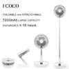 USB Punjivi Sklopivi Ventilator za Sto i Pod - 7200mAh