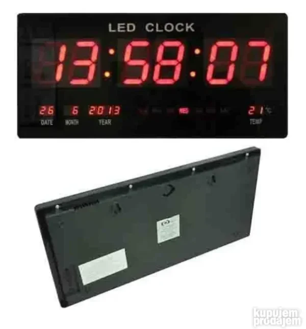 Led Digitalni Zidni Sat JH-4622 | Alarm, Kalendar, Termometar