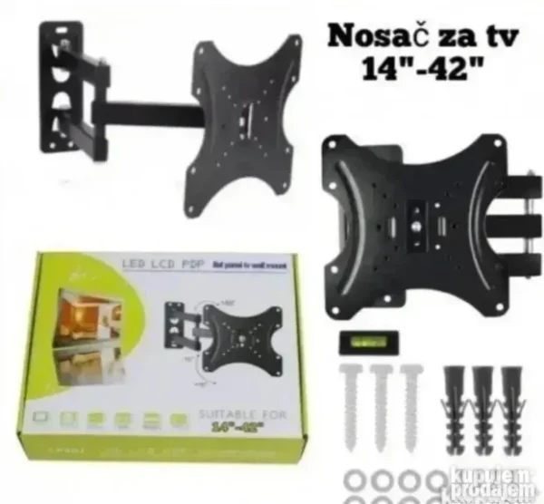 Zidni Nosač za TV sa 3 Zgloba | 14"-55" | Lux Shop