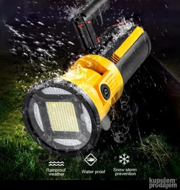 Punjiva Velika LED lampa 18650 High Lumen sa postoljem