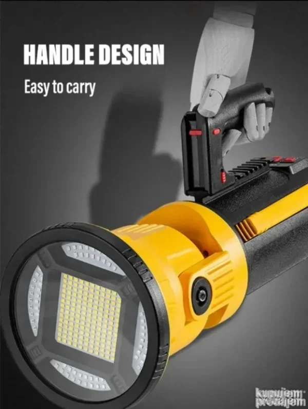 Punjiva Velika LED lampa 18650 High Lumen sa postoljem