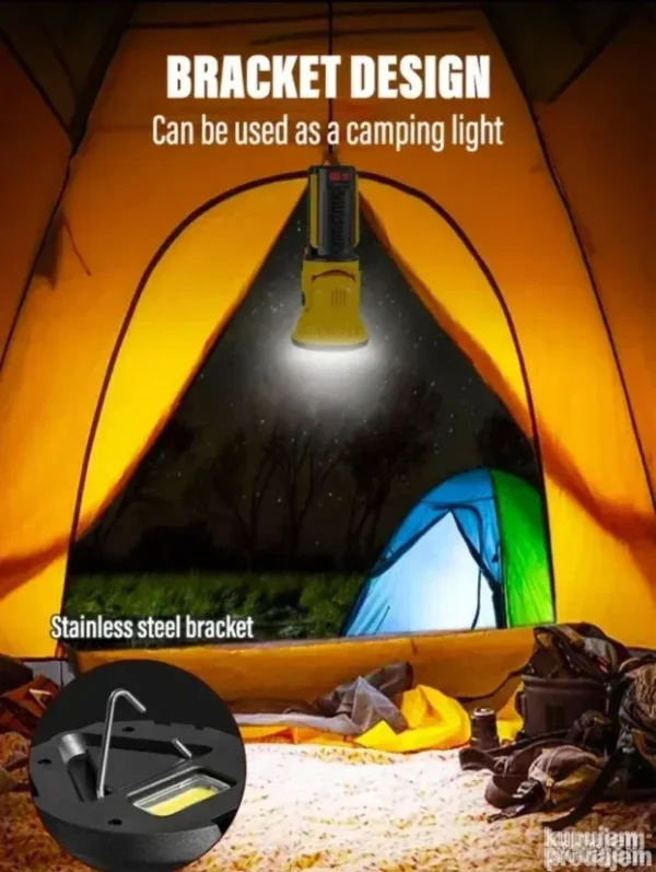 Punjiva Velika LED lampa 18650 High Lumen sa postoljem