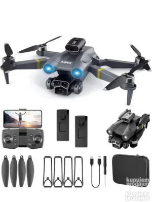 Dron M3 MAX sa brushless motorima i 3 sočiva