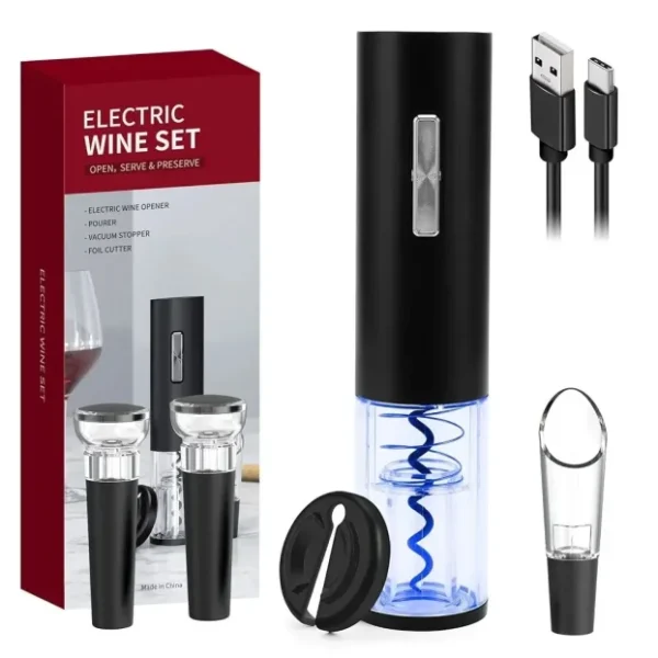 Električni Vadičep COKUNST 5-u-1 Set za Vino