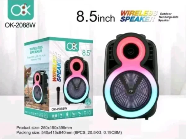 Bluetooth Karaoke Zvučnik 8.5'' sa Mikrofonom