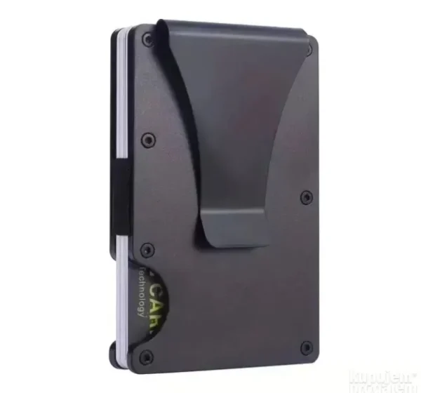 Novčanik za kartice i novac, metalni, RFID zaštita