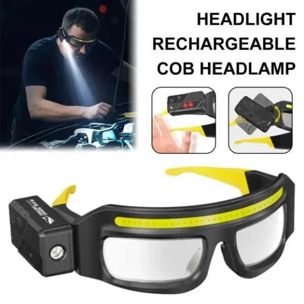 HTZ Zaštitne Naočare sa Dve Lampe COB Punjive