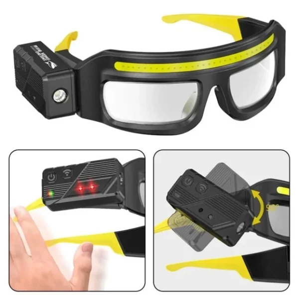 HTZ Zaštitne Naočare sa Dve Lampe COB Punjive