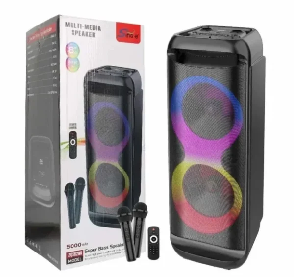 Veliki Bluetooth Zvučnik sa 2 mikrofona i daljinskim