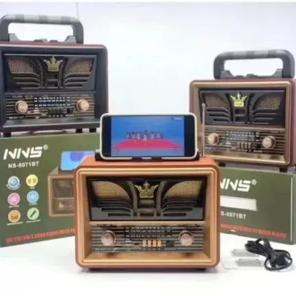 Retro radio-bluetooth zvučnik NNS NS-8077BT | USB, SD, FM/AM
