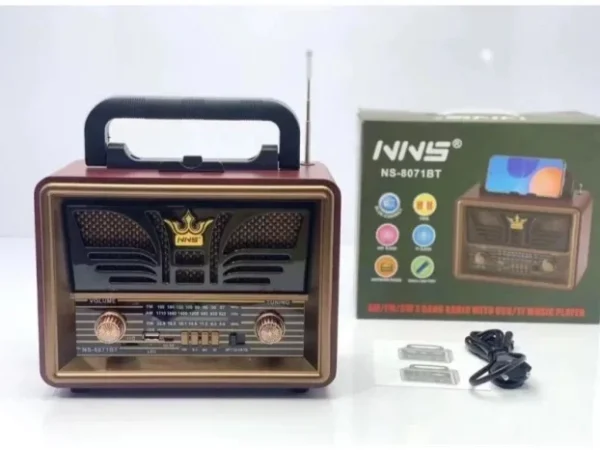 Retro radio-bluetooth zvučnik NNS NS-8077BT | USB, SD, FM/AM