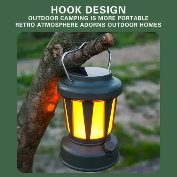 Solarni punjivi fenjer | Kamp lampa 1500mAh baterija